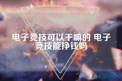 电子竞技可以干嘛的 电子竞技能挣钱吗