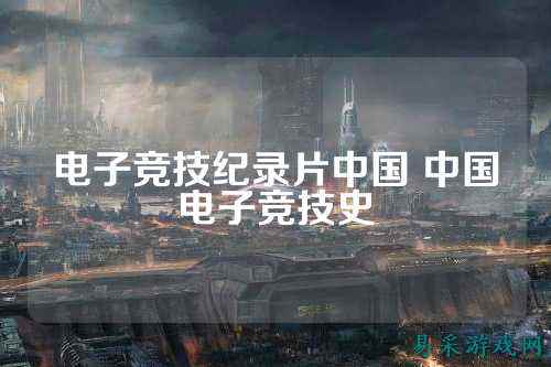电子竞技纪录片中国 中国电子竞技史