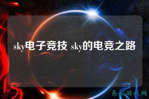 sky电子竞技 sky的电竞之路