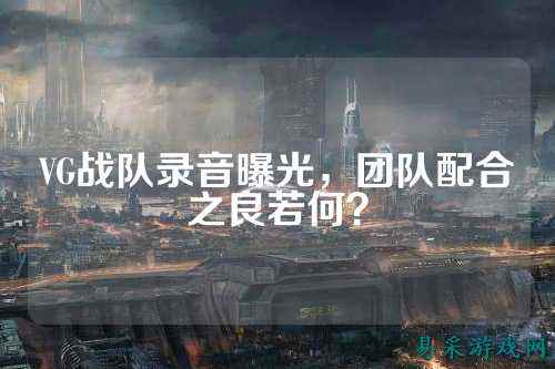 VG战队录音曝光,团队配合之良若何?