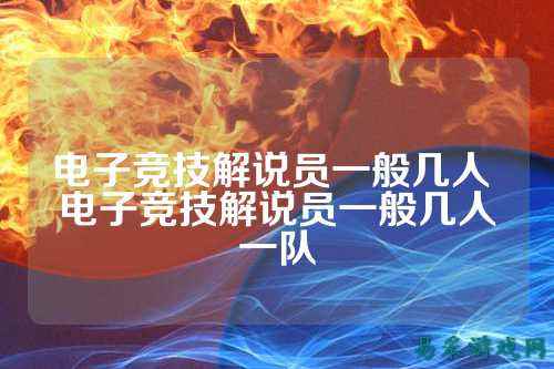 电子竞技解说员一般几人 电子竞技解说员一般几人一队