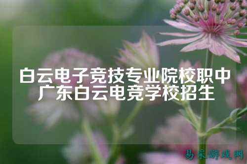 白云电子竞技专业院校职中 广东白云电竞学校招生