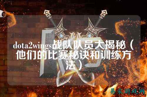 dota2wings战队队员大揭秘（他们的比赛秘诀和训练方法）