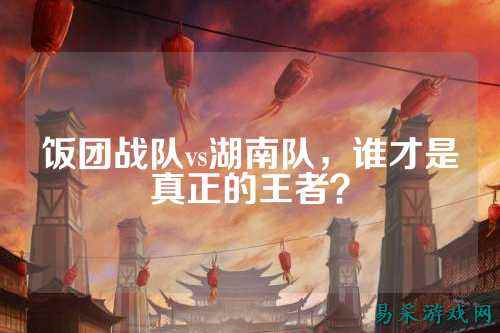 饭团战队vs湖南队，谁才是真正的王者？