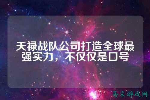 天禄战队公司打造全球最强实力,不仅仅是口号