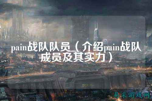 pain战队队员(介绍pain战队成员及其实力)