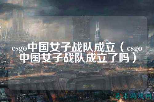 csgo中国女子战队成立（csgo中国女子战队成立了吗）