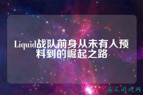 Liquid战队前身从未有人预料到的崛起之路
