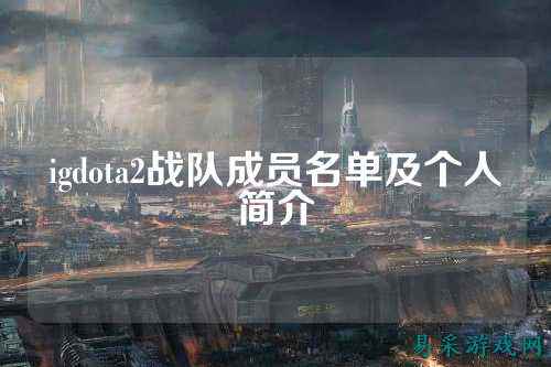 igdota2战队成员名单及个人简介