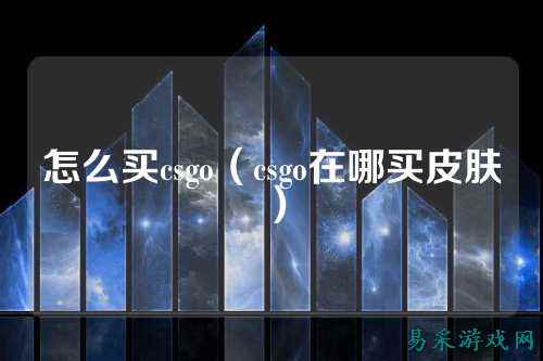 怎么买csgo(csgo在哪买皮肤)