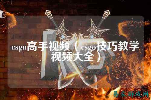 csgo高手视频（csgo技巧教学视频大全）