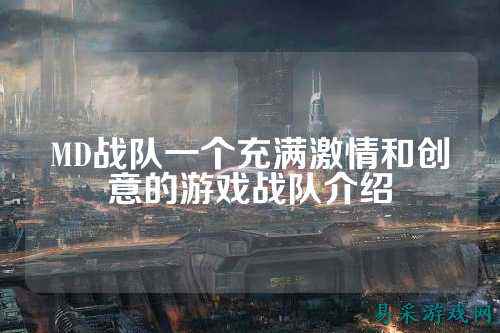 MD战队一个充满激情和创意的游戏战队介绍