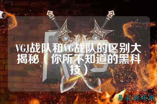 VGJ战队和VG战队的区别大揭秘（你所不知道的黑科技）