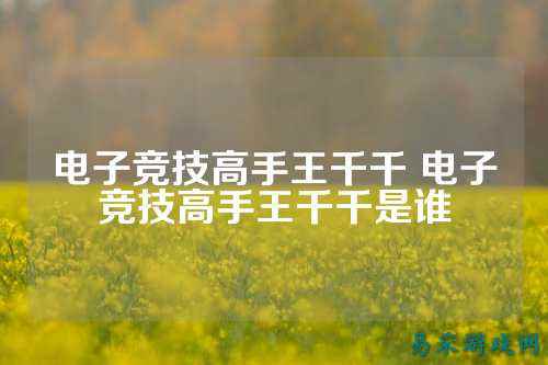 电子竞技高手王千千 电子竞技高手王千千是谁