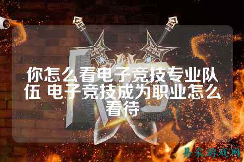 你怎么看电子竞技专业队伍 电子竞技成为职业怎么看待
