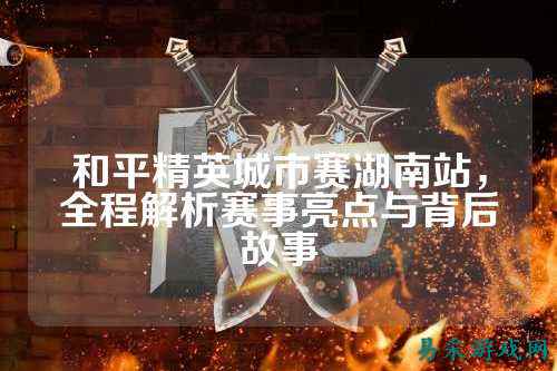 和平精英城市赛湖南站,全程解析赛事亮点与背后故事
