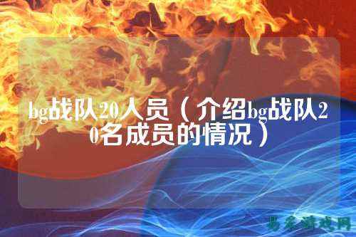 bg战队20人员（介绍bg战队20名成员的情况）
