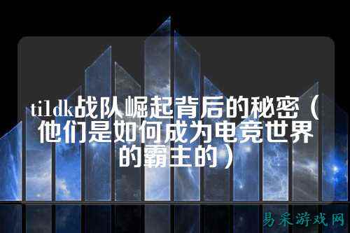 ti1dk战队崛起背后的秘密（他们是如何成为电竞世界的霸主的）