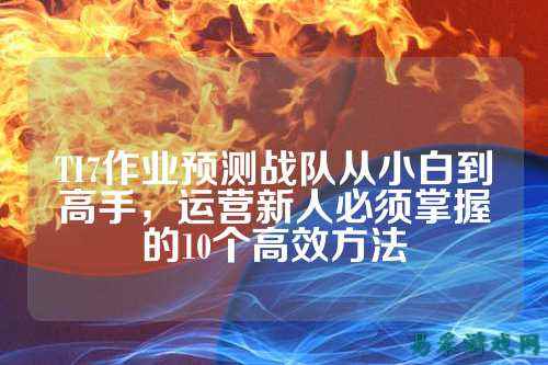 TI7作业预测战队从小白到高手，运营新人必须掌握的10个高效方法