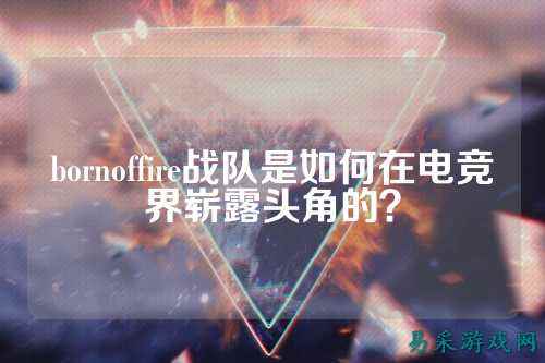 bornoffire战队是如何在电竞界崭露头角的？