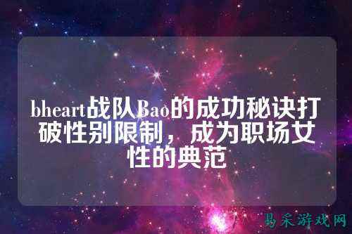 bheart战队Bao的成功秘诀打破性别限制，成为职场女性的典范
