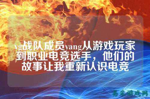 vg战队成员yang从游戏玩家到职业电竞选手，他们的故事让我重新认识电竞
