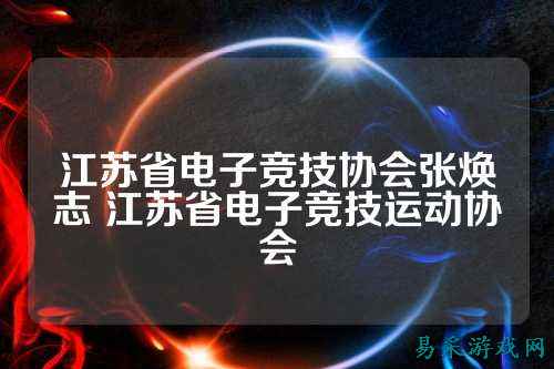 江苏省电子竞技协会张焕志 江苏省电子竞技运动协会