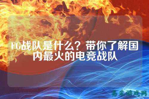 FG战队是什么？带你了解国内最火的电竞战队
