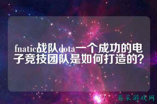 fnatic战队dota一个成功的电子竞技团队是如何打造的？