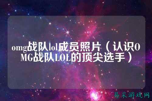 omg战队lol成员照片（认识OMG战队LOL的顶尖选手）