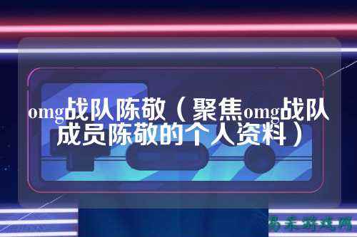 omg战队陈敬（聚焦omg战队成员陈敬的个人资料）