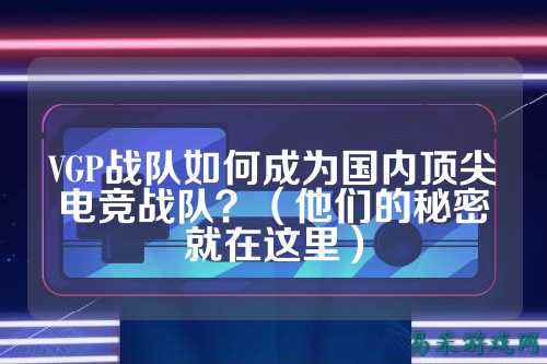 VGP战队如何成为国内顶尖电竞战队？（他们的秘密就在这里）