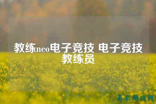 教练neo电子竞技 电子竞技教练员