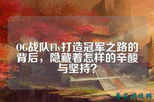 OG战队Fly打造冠军之路的背后，隐藏着怎样的辛酸与坚持？