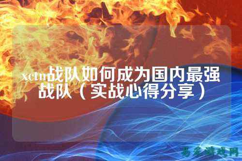 xctn战队如何成为国内最强战队（实战心得分享）