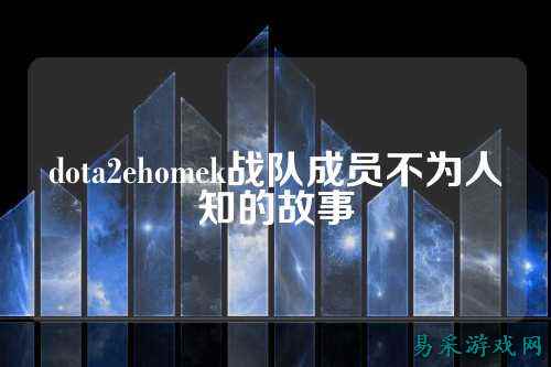 dota2ehomek战队成员不为人知的故事