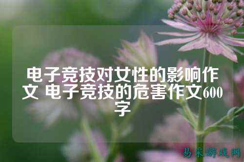 电子竞技对女性的影响作文 电子竞技的危害作文600字