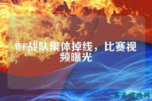 WE战队集体掉线，比赛视频曝光