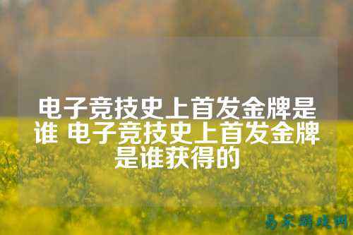 电子竞技史上首发金牌是谁 电子竞技史上首发金牌是谁获得的