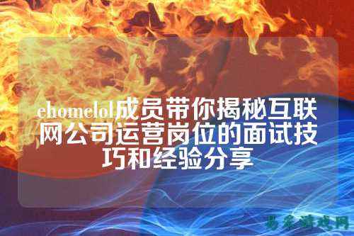 ehomelol成员带你揭秘互联网公司运营岗位的面试技巧和经验分享