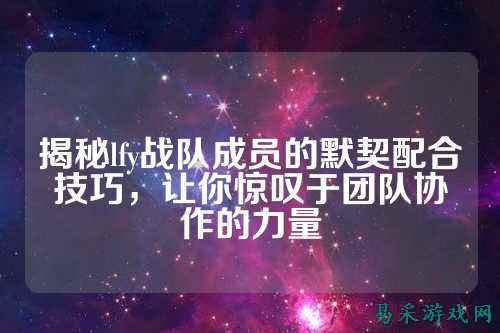 揭秘lfy战队成员的默契配合技巧，让你惊叹于团队协作的力量