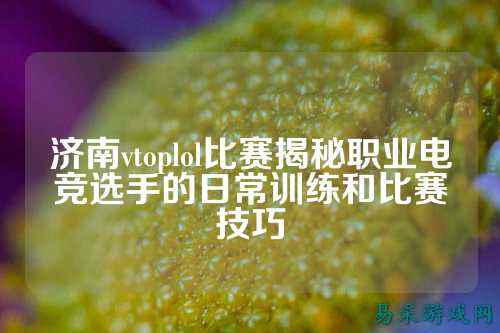 济南vtoplol比赛揭秘职业电竞选手的日常训练和比赛技巧