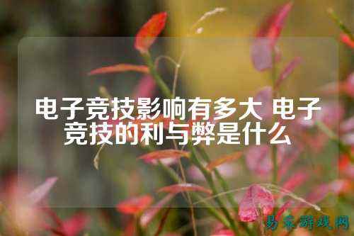 电子竞技影响有多大 电子竞技的利与弊是什么