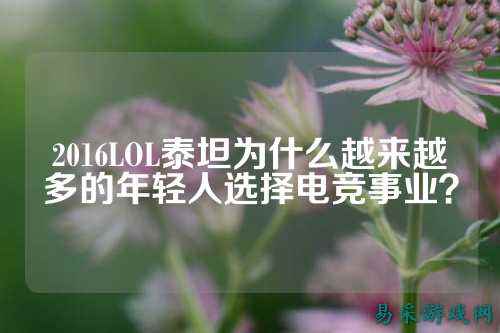 2016LOL泰坦为什么越来越多的年轻人选择电竞事业？