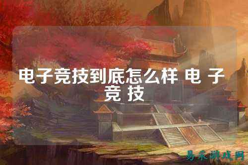 电子竞技到底怎么样 电 子 竞 技