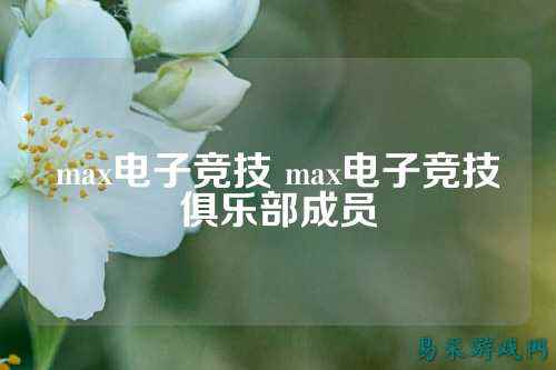 max电子竞技 max电子竞技俱乐部成员