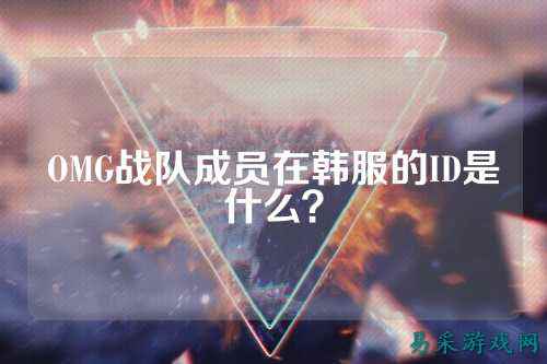 OMG战队成员在韩服的ID是什么？