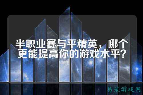 半职业赛与平精英,哪个更能提高你的游戏水平?