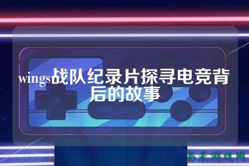 wings战队纪录片探寻电竞背后的故事