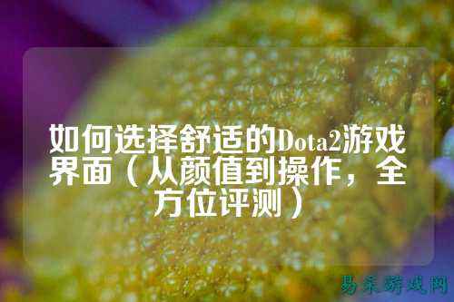 如何选择舒适的Dota2游戏界面(从颜值到操作,全方位评测)